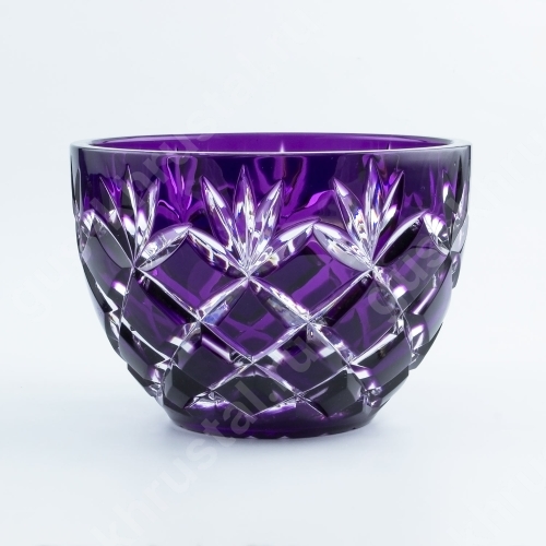 Ваза Для Стола Хрустальная сиреневая 03