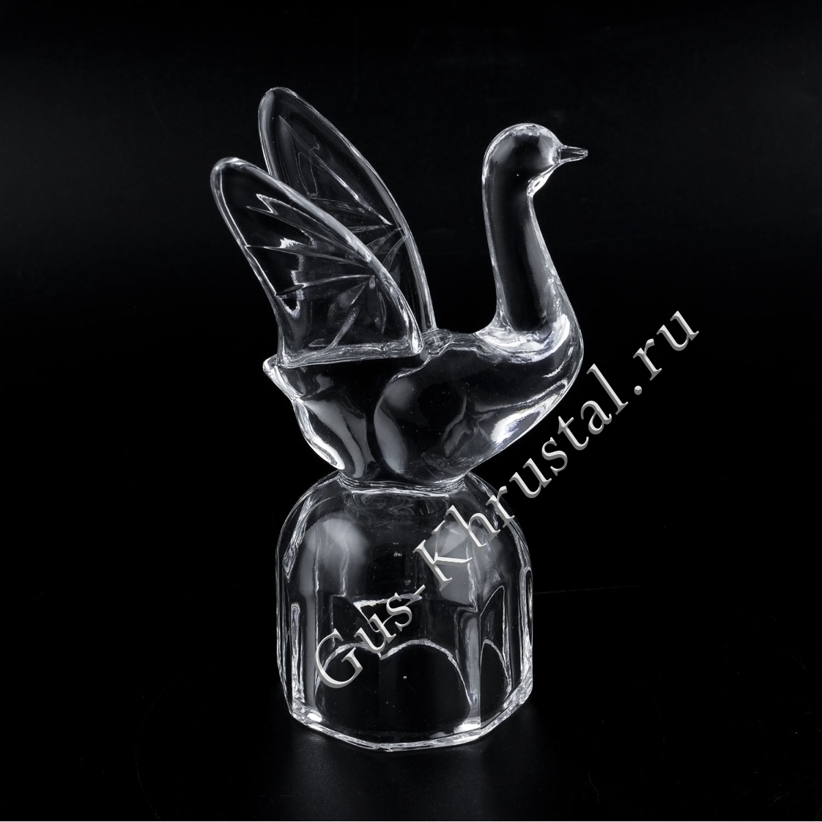Рюмка Хрустальная Перевёртыш "Лебедь"