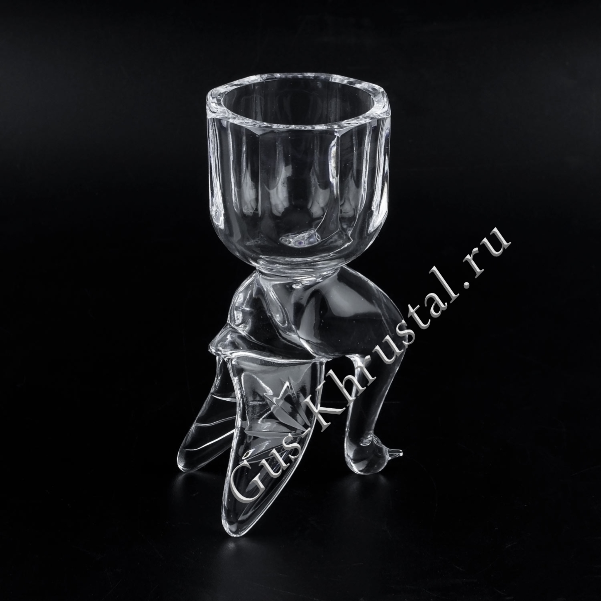 Рюмка Хрустальная Перевёртыш "Лебедь"